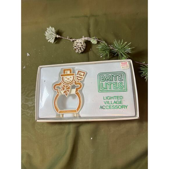 Dept 56 Bright Lites Snowman Village Accessory Original Snow Village batteries - Picture 4 of 5